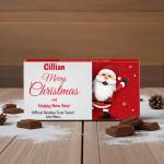 Santa Merry Christmas Personalised Chocolate Bar 90g