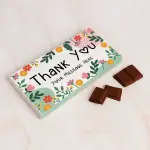 Thank You Flowers Personalised Chocolate Bar 90g