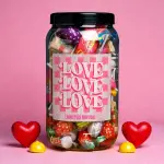 Love Love Love - Personalised Sweets Jar