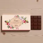 Mum's Chocolate Flowers Personalised Chocolate Bar 90g