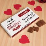 Single And Fabulous Personalised Chocolate Bar 90g
