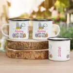 Bunny Any Name - Personalised Enamel Mug