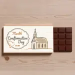 Name's Confirmation Day Church Colours Personalised Chocolate Bar 90g