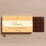 Name's First Holy Communion Confetti Colours Personalised Chocolate Bar 90g
