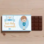 Name's First Holy Communion Boy Personalised Chocolate Bar 90g