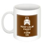 Keep Calm Farm On Personalised Mug