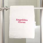 Embroidered Personalised Bath Towel