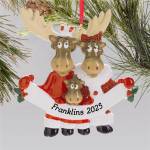 Personalised Christmas Ornament - Moose Family