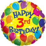 Happy 3rd Birthday Balloon in a Box