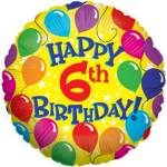 Happy 6th Birthday Balloon in a Box