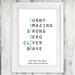 Father Acrostic Poem Poster