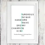 Husband Acrostic Poem Poster