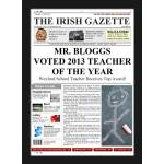 Teacher of the Year - Male Newspaper Spoof