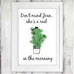 Cactus in the morning Poster