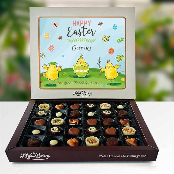 Happy Easter Happy Chicks - Personalised Chocolate Box 270g