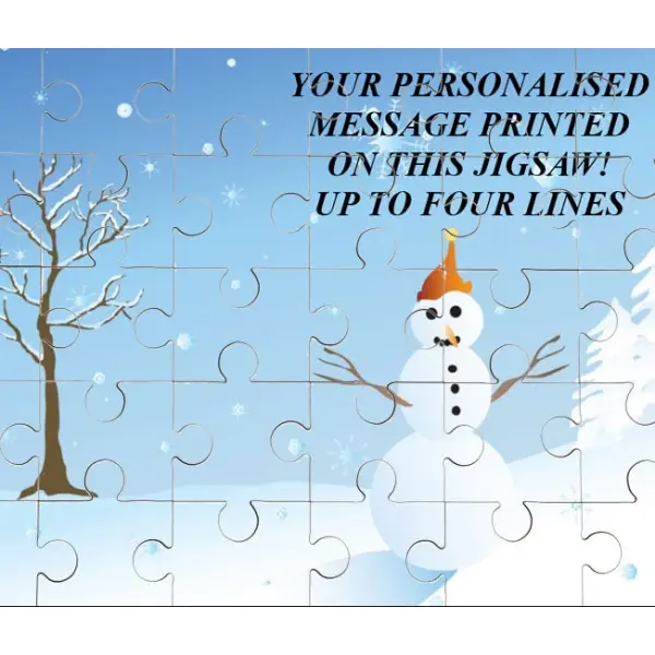 Christmas Greeting Personalised Jigsaw