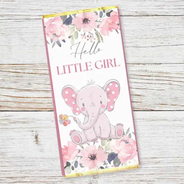 Hello Baby Girl Chocolate Bar 90g