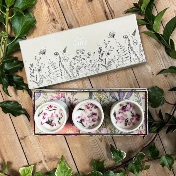 Irish Botanicals Wildflowers Candles - Elderberry & Spotted Nettle Trio Set