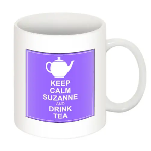 Keep Calm and Drink Tea Personalised Mug