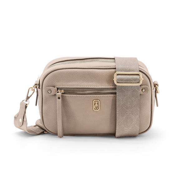 Tipperary Crystal Brooks Cross Body Bag - Greige