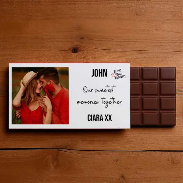 Any Photo and Message - Personalised Chocolate Bar