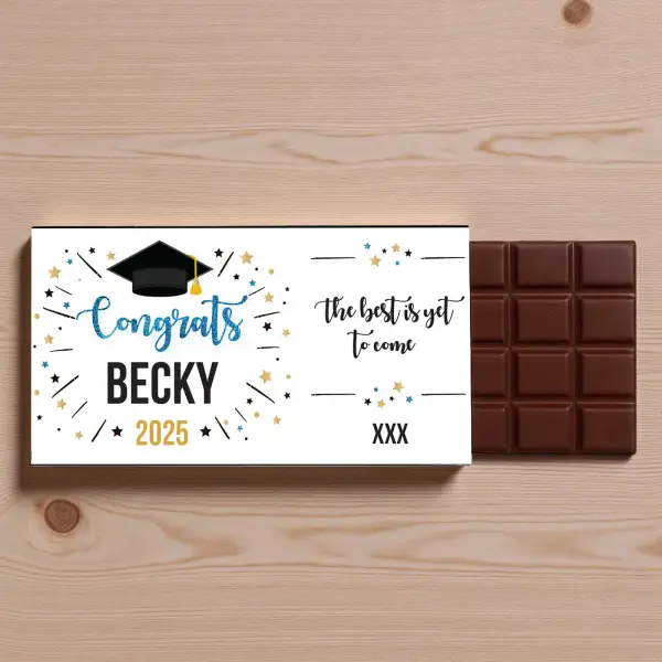 Congrats Graduation Personalised Chocolate Bar 90g