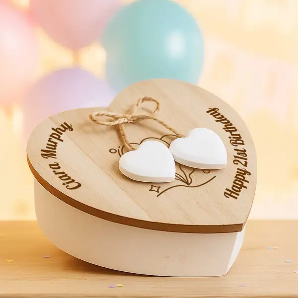 Personalised Heart Keepsake Box