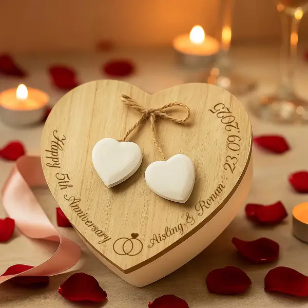 Personalised Heart Keepsake Box