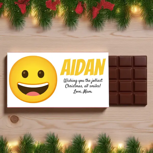 Just Because Emoji - Personalised Chocolate Bar 90g