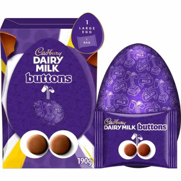 Cadbury Giant Buttons Traditional Egg 190g