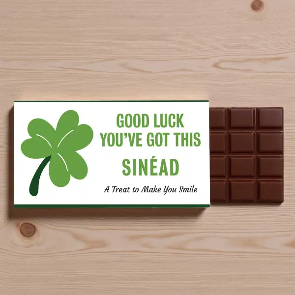 Good Luck in Exams Personalised Chocolate Bar 90g