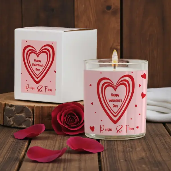 Happy Valentine’s Day – Personalised Scented Candle
