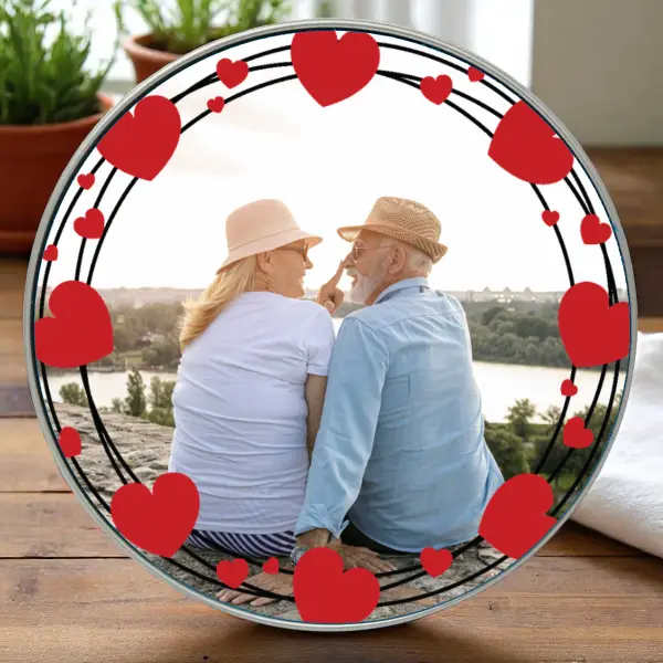 Valentine's Day Personalised Round Sweets Tin