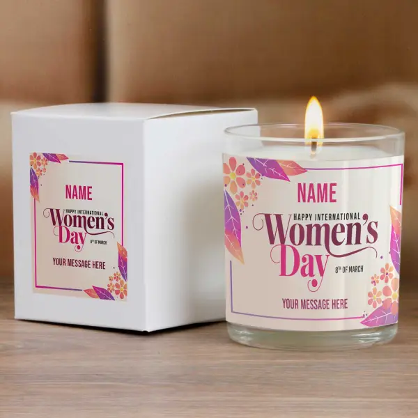 Happy International Women's Day – Personalised Scented Candle