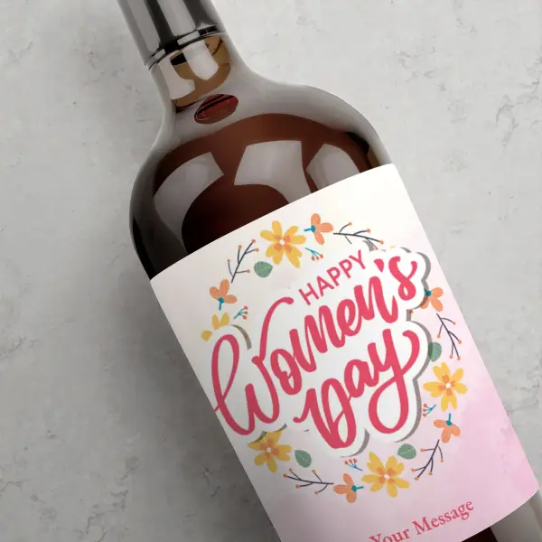 Happy Women's Day - Personalised Wine