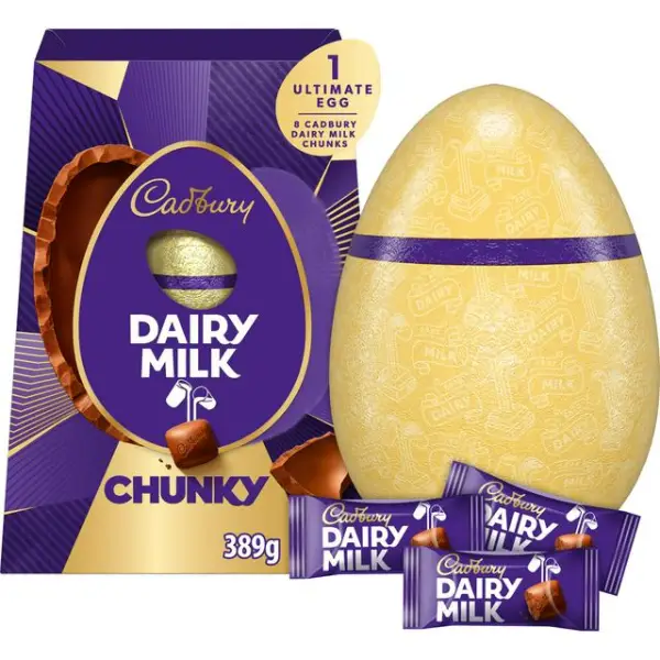 Cadbury Extra Large Dairy Milk Chunky Easter Egg 389g