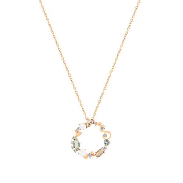 Tipperary Crystal Maureen O'Hara Eclectic Pendant Gold