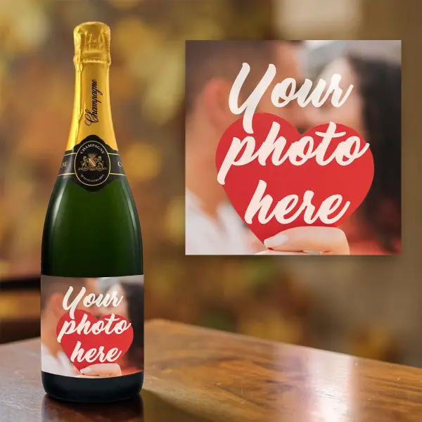 Any Photo Personalised Champagne