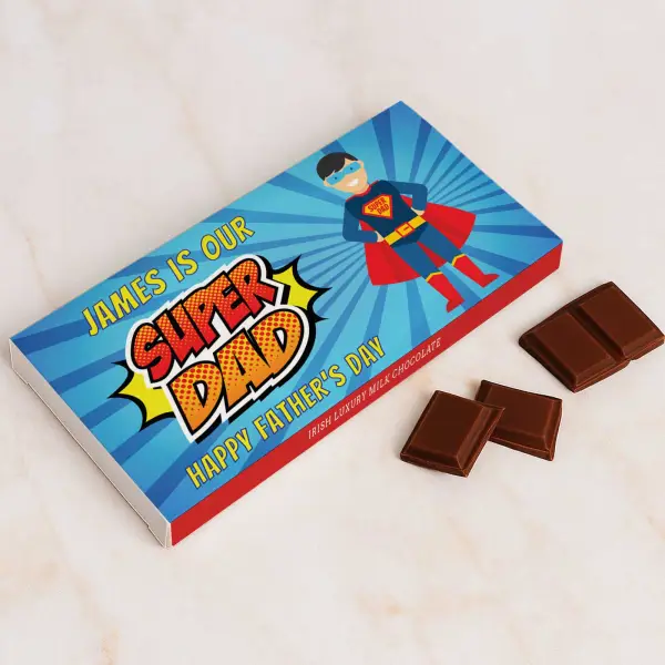 Superdad Personalised Chocolate Bar 90g