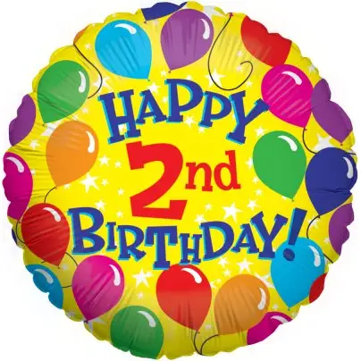 Happy 2nd Birthday Balloon in a Box