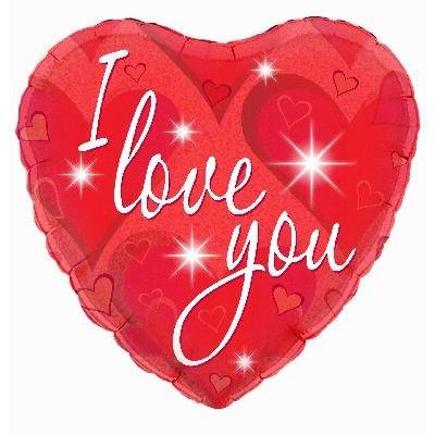 I Love You Sparkles Balloon in a Box