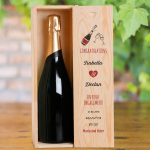 On Your Engagement Personalised Single Champagne Box