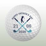Father's Day 2026 Personalised Golf Ball - Set of 3 Balls