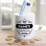 Tattoo Fund Fund Personalised Money Jar