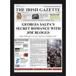 Hollywood Star (Female) Secret Romance With Name (Male) Newspaper Spoof