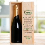 Irish Blessing Any Message - Personalised Single Champagne Box