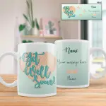 Get Well Soon Heart - Personalised Mug