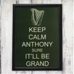 Keep Calm Personalised Framed Poster