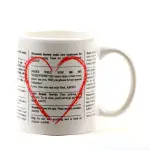 Will You Be My Valentine Classified Advert Mug