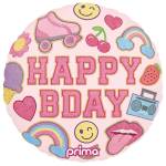 Happy B Day Patches Balloon in a Box